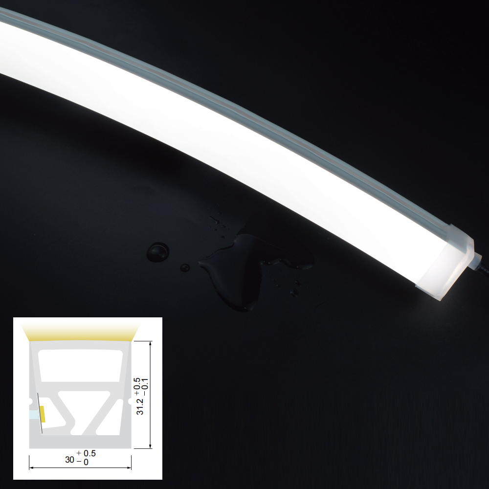 3032 Side Bend Neon Flex, Waterproof Silicone LED Strip 30×32mm
