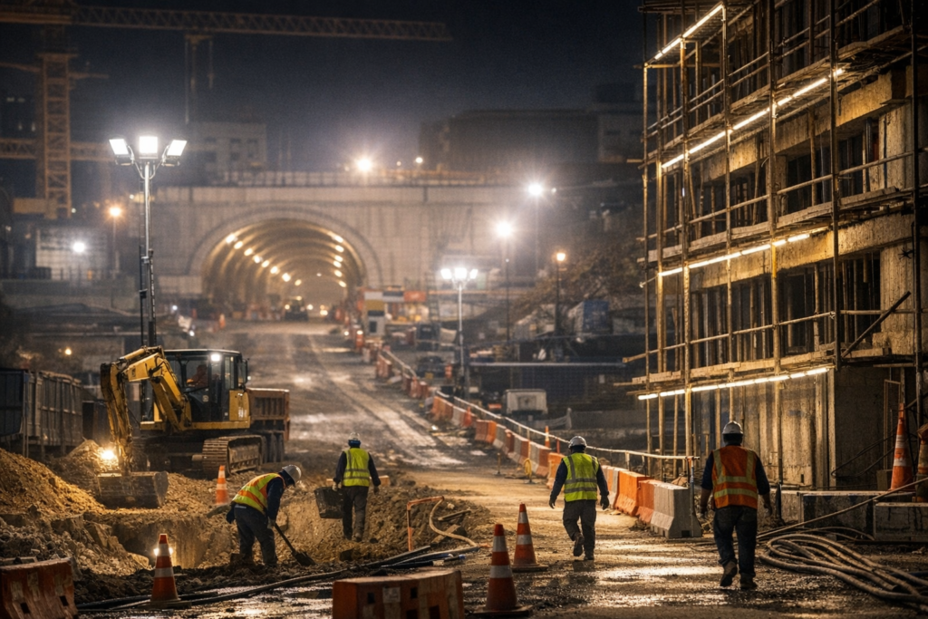 Plan Temporary Lighting for Construction Sites