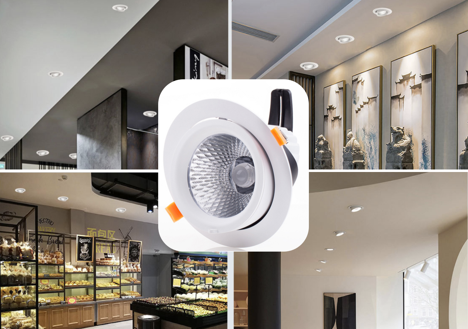 Gimbal LED Downlight Banner