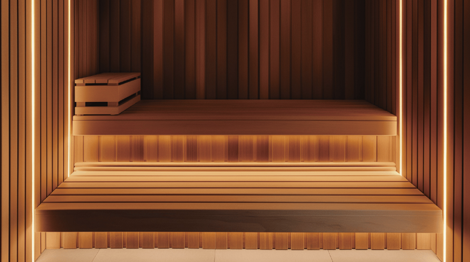 Sauna led strip application