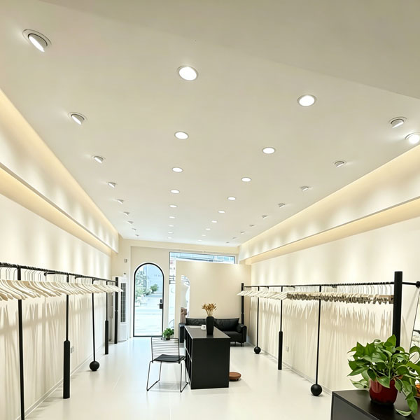 Gimbal Downlights used in Retail shop