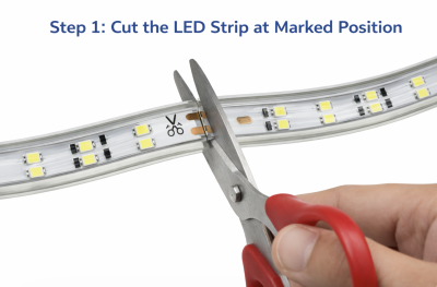 Cut the LED Strip at Marked Position