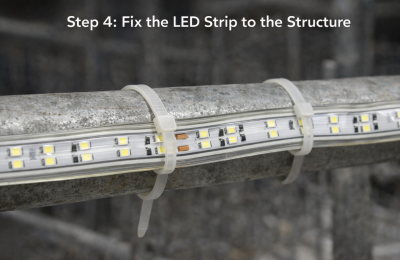 Fix the LED Strip to the Structure